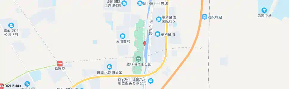 西安雁鸣湖公园_公交站地图_西安公交_妙搜公交查询2025