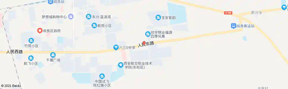 西安福源小区_公交站地图_西安公交_妙搜公交查询2025
