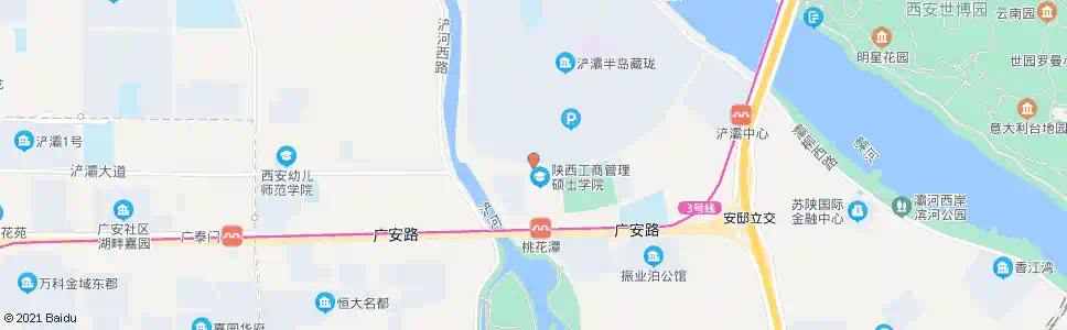 西安浐灞半岛_公交站地图_西安公交_妙搜公交查询2025