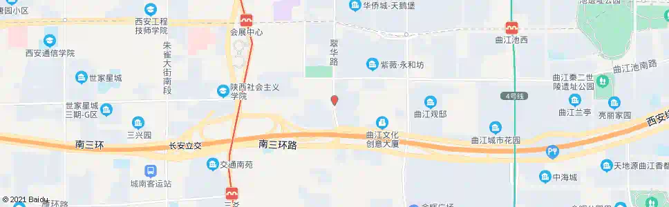 西安翠华路_公交站地图_西安公交_妙搜公交查询2025