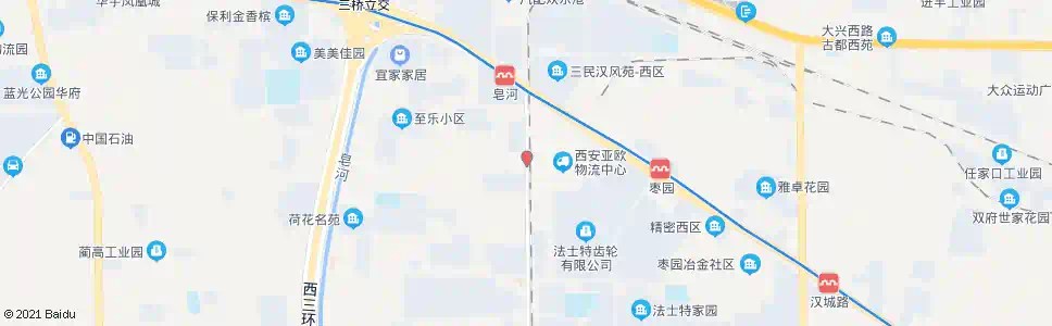 西安杈杨村_公交站地图_西安公交_妙搜公交查询2025