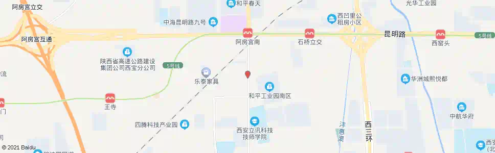 西安围旗寨_公交站地图_西安公交_妙搜公交查询2025