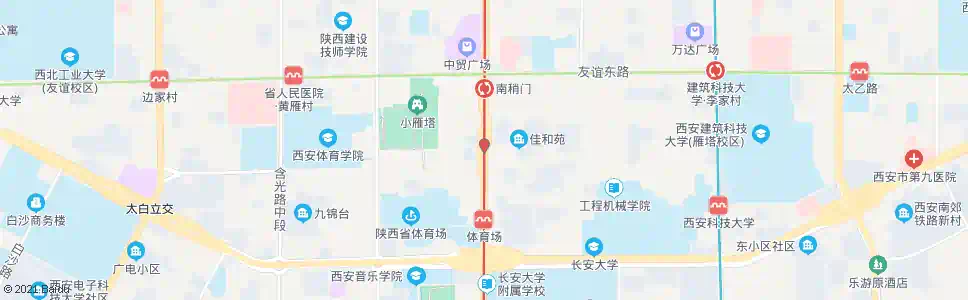 西安草场坡_公交站地图_西安公交_妙搜公交查询2025