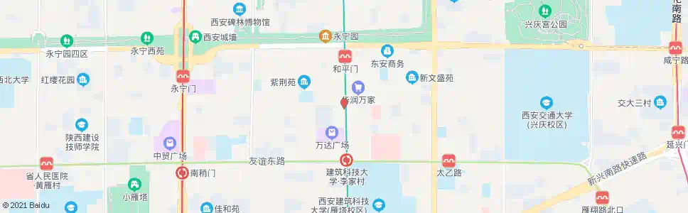 西安秋林公司_公交站地图_西安公交_妙搜公交查询2025