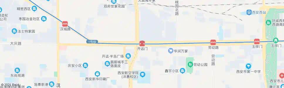 西安开远门站_公交站地图_西安公交_妙搜公交查询2025