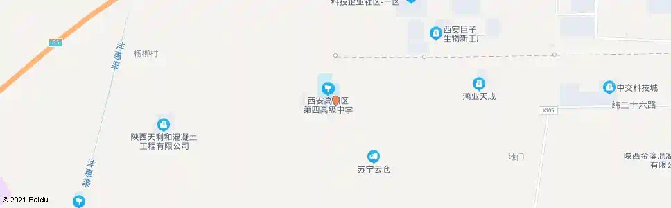 西安长安四中_公交站地图_西安公交_妙搜公交查询2025