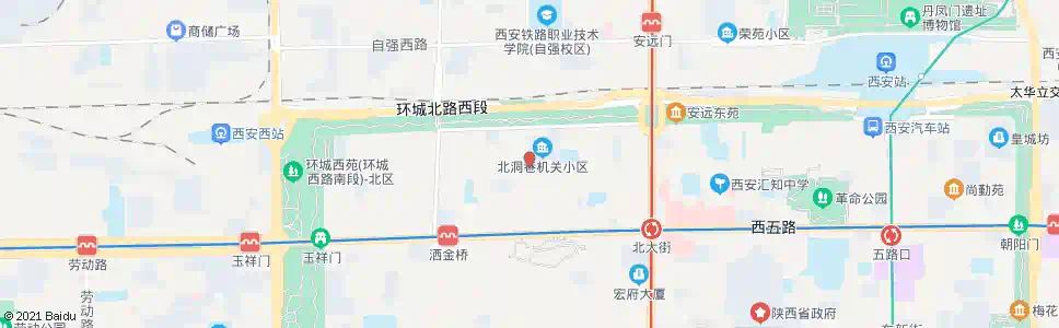 西安药王洞_公交站地图_西安公交_妙搜公交查询2025