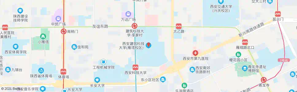 西安建筑科大_公交站地图_西安公交_妙搜公交查询2025