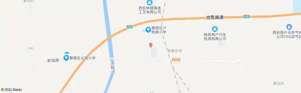西安摇村_公交站地图_西安公交_妙搜公交查询2025