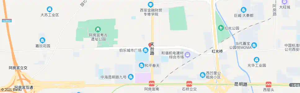 西安和平村_公交站地图_西安公交_妙搜公交查询2025