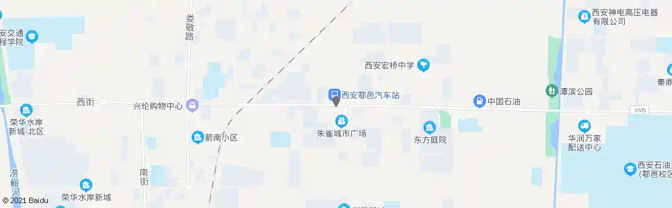 西安户县人民路_公交站地图_西安公交_妙搜公交查询2025