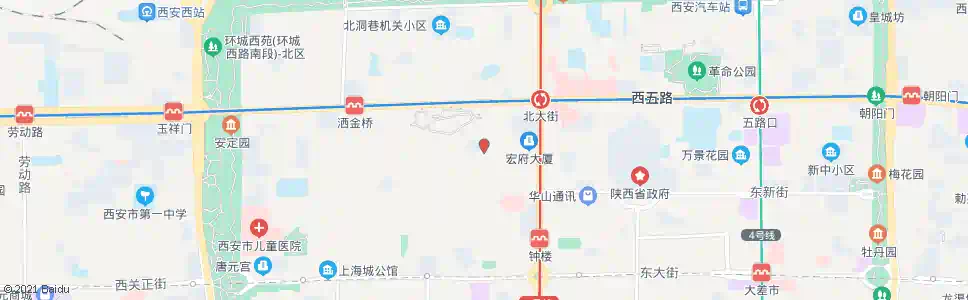 西安麦苋街_公交站地图_西安公交_妙搜公交查询2025