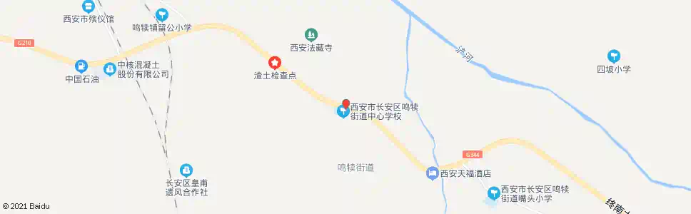 西安鸣犊小学_公交站地图_西安公交_妙搜公交查询2025