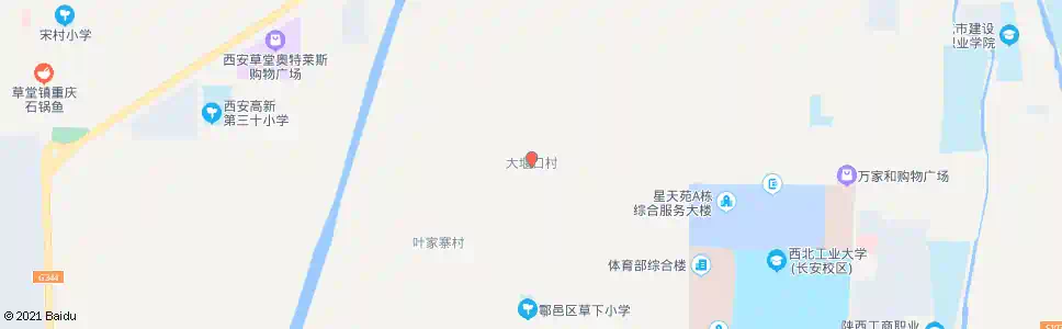 西安堰口_公交站地图_西安公交_妙搜公交查询2025