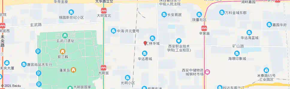 西安太元路西段_公交站地图_西安公交_妙搜公交查询2025
