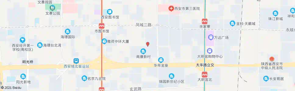 西安南康新村_公交站地图_西安公交_妙搜公交查询2025