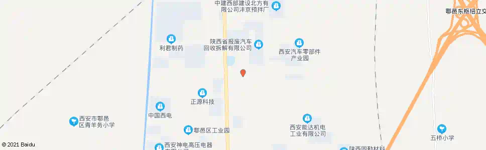 西安东五竹村_公交站地图_西安公交_妙搜公交查询2025