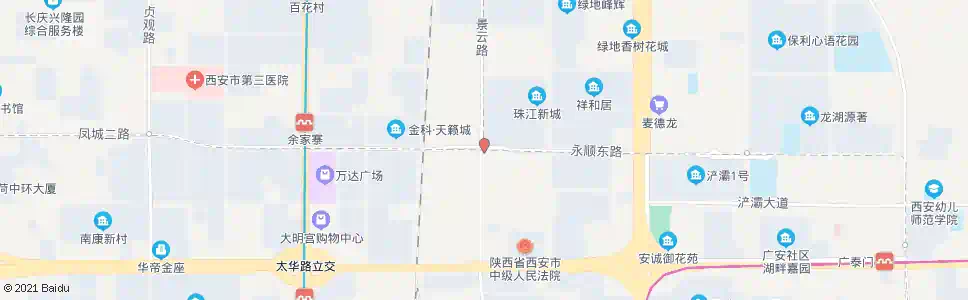 西安杨家庄_公交站地图_西安公交_妙搜公交查询2025