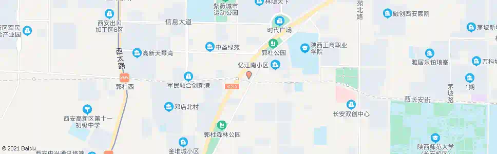 西安郭杜十字_公交站地图_西安公交_妙搜公交查询2025