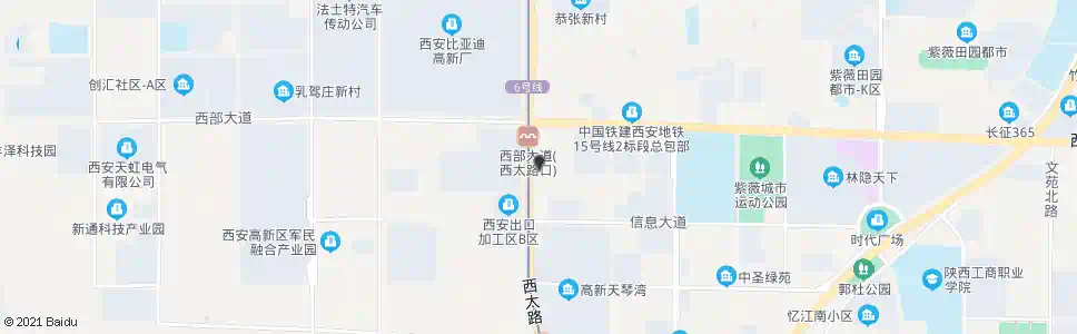 西安蓝博社区中心_公交站地图_西安公交_妙搜公交查询2025