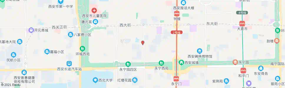 西安五味什字_公交站地图_西安公交_妙搜公交查询2025