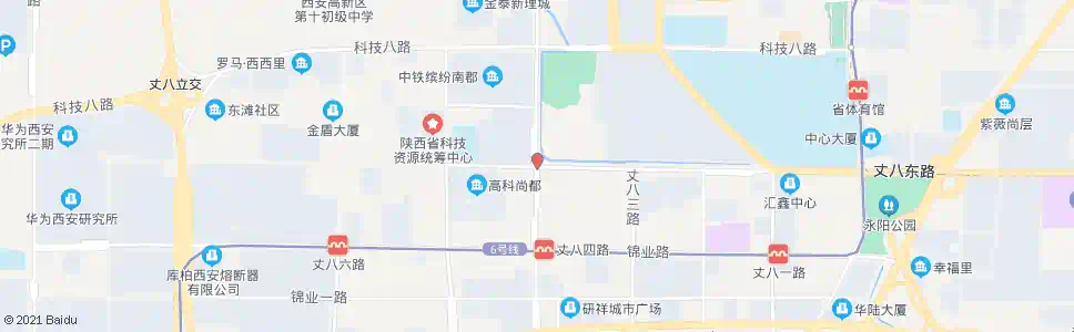 西安郁家庄_公交站地图_西安公交_妙搜公交查询2025