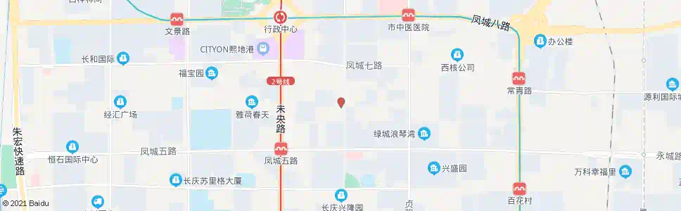 西安开元路凤城六路口_公交站地图_西安公交_妙搜公交查询2025