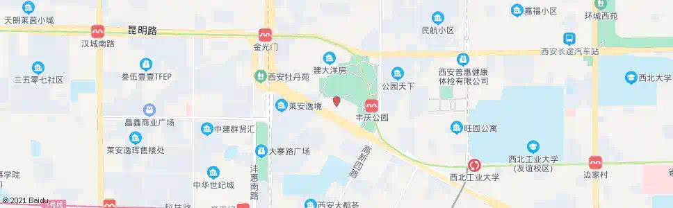 西安桃园小区_公交站地图_西安公交_妙搜公交查询2025