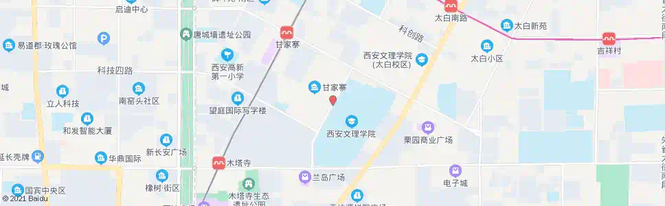 西安白沙路南段_公交站地图_西安公交_妙搜公交查询2025
