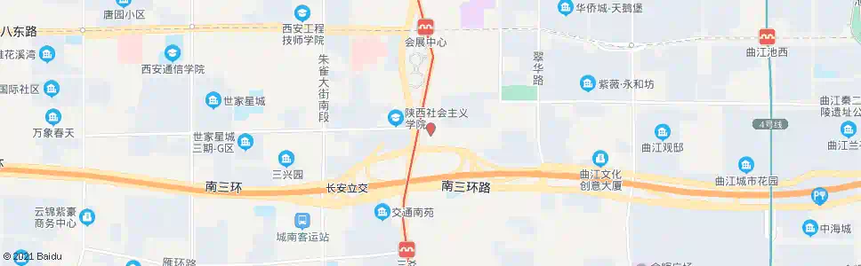 西安长安交警队_公交站地图_西安公交_妙搜公交查询2025