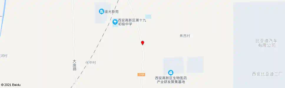 西安庞光_公交站地图_西安公交_妙搜公交查询2025