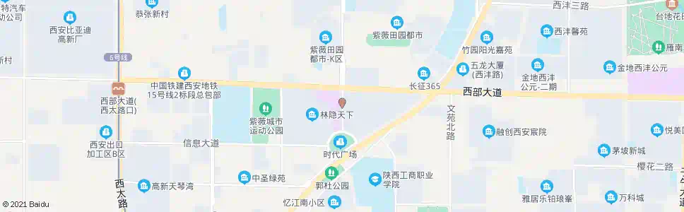 西安博士路_公交站地图_西安公交_妙搜公交查询2025