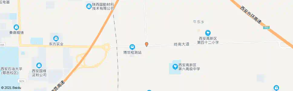 西安八号路口_公交站地图_西安公交_妙搜公交查询2025