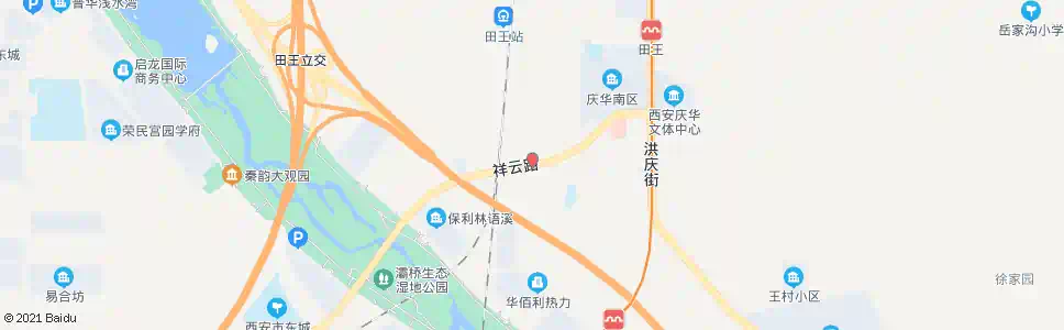 西安田王村_公交站地图_西安公交_妙搜公交查询2025