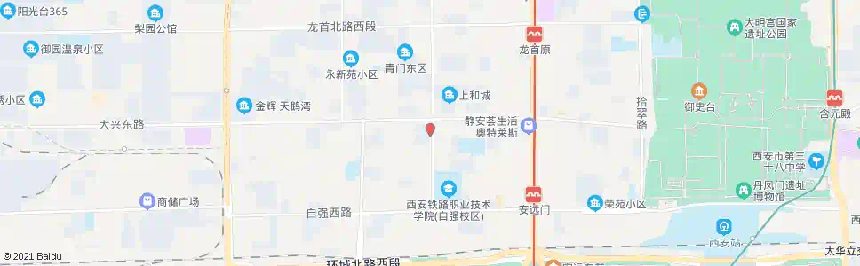 西安振华路西口_公交站地图_西安公交_妙搜公交查询2025