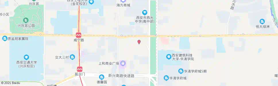 西安一零五街坊_公交站地图_西安公交_妙搜公交查询2025