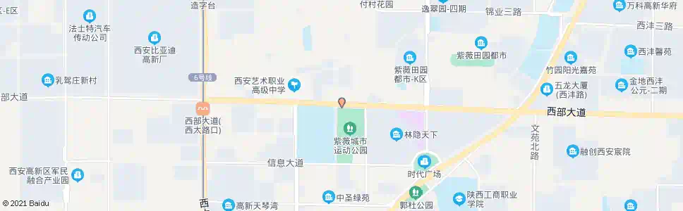 西安西部大道硕士路口_公交站地图_西安公交_妙搜公交查询2025