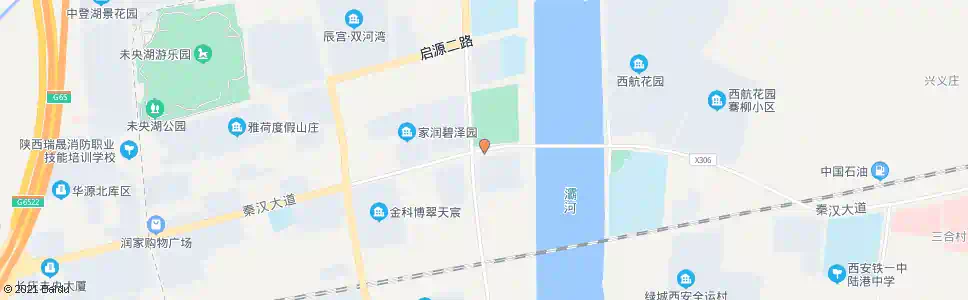 西安秦汉大道灞河桥西_公交站地图_西安公交_妙搜公交查询2025