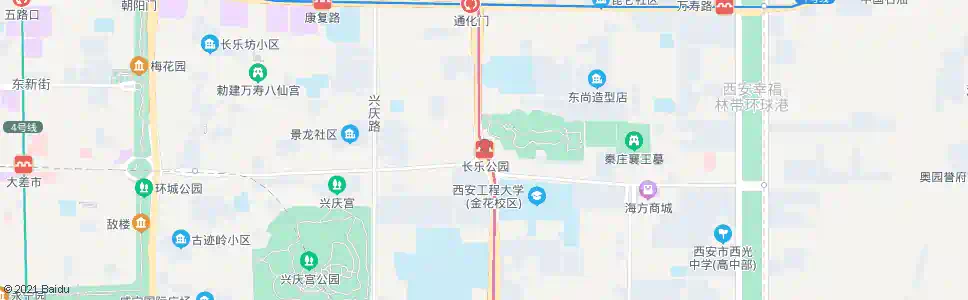 西安长乐公园站_公交站地图_西安公交_妙搜公交查询2025