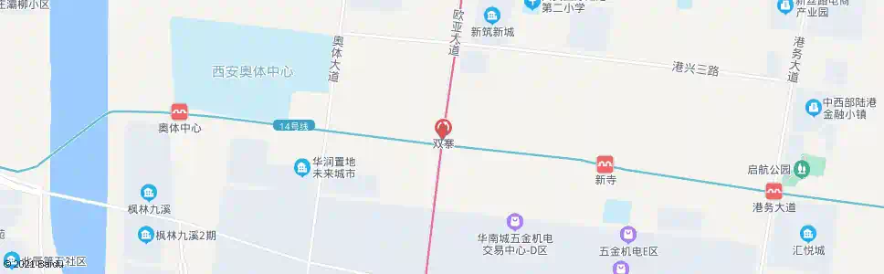 西安双寨站_公交站地图_西安公交_妙搜公交查询2025