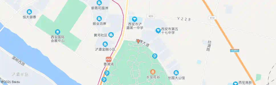 西安世博园锦绣门_公交站地图_西安公交_妙搜公交查询2025