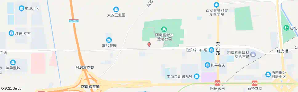 西安市政府小区_公交站地图_西安公交_妙搜公交查询2025