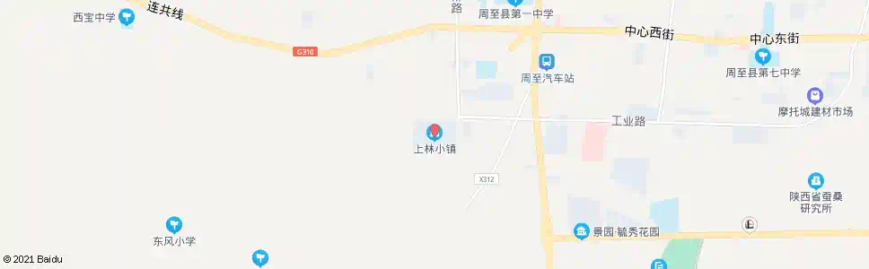 西安西西安小镇_公交站地图_西安公交_妙搜公交查询2025