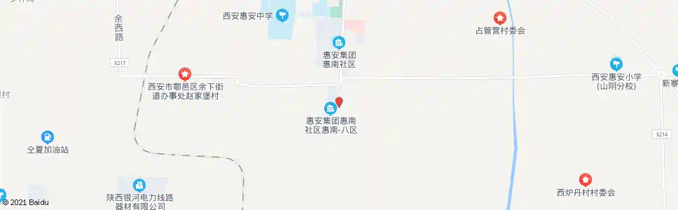 西安惠安厂北门_公交站地图_西安公交_妙搜公交查询2025