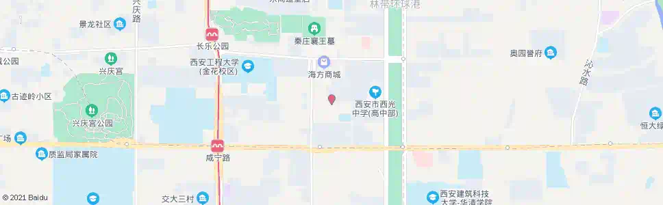 西安爱民路_公交站地图_西安公交_妙搜公交查询2025