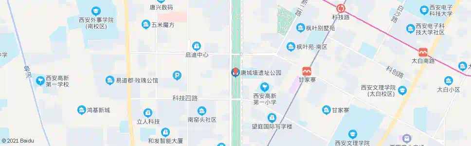 西安唐城墙遗址公园_公交站地图_西安公交_妙搜公交查询2025