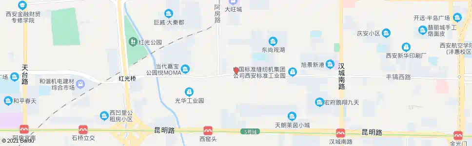 西安起重机厂_公交站地图_西安公交_妙搜公交查询2025