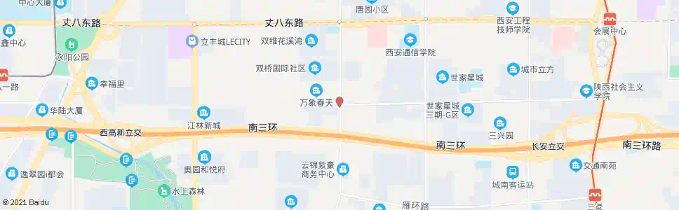 西安电子正街长安西路口_公交站地图_西安公交_妙搜公交查询2025