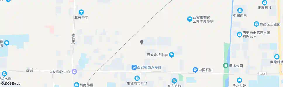 西安户县公安小区_公交站地图_西安公交_妙搜公交查询2025