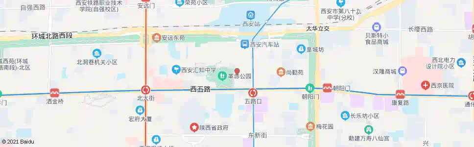 西安西斜六路_公交站地图_西安公交_妙搜公交查询2025